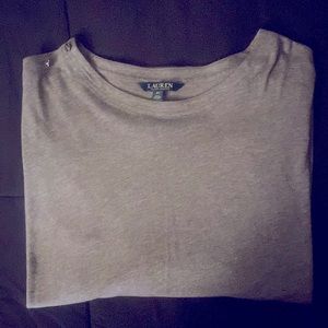 Ralph Lauren Grey 3/4 Shirt 2X